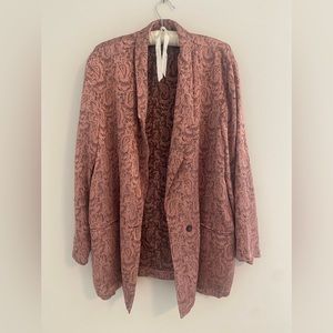 Free People dusty rose blazer